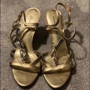 Antonio Melani Gold Heels